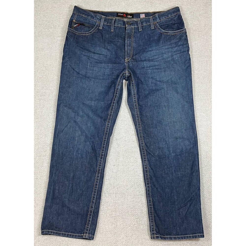 Ariat FR Jeans M3 Loose Straight Men's 46x32 (48x32) Flame Resistant Blue Denim